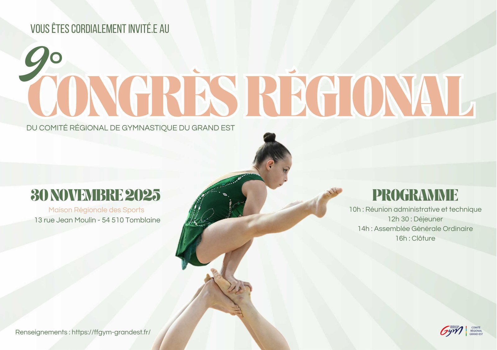 Invitation Assemblée Générale CRGGE 2025