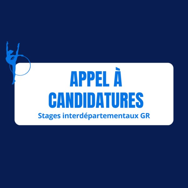 Appel à candidatures stages GR