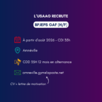 BPJEPS GAF (H/F) – USAAG (Amnéville)