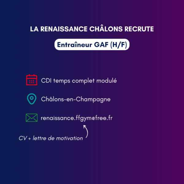 Entraîneur GAF – La Renaissance Châlons