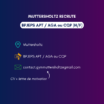 Apprenti(e) BPJEPS APT / AGA ou CQP